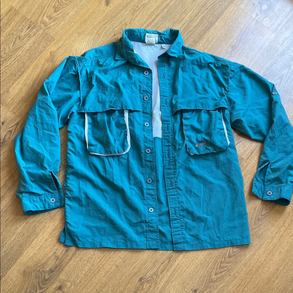Vintage Tarponwear Button Down fishing shirt 90’s